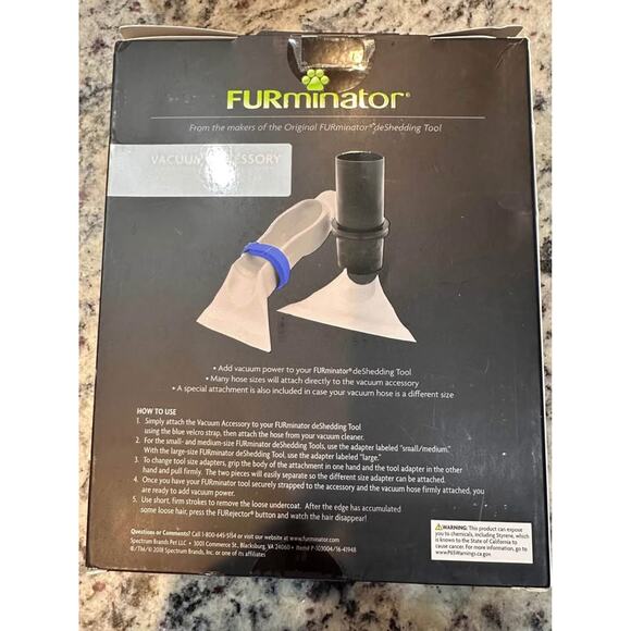 New: Pet Hair Vacuum Accessory; furminator accessory, deshedding - Picture 2 of 6